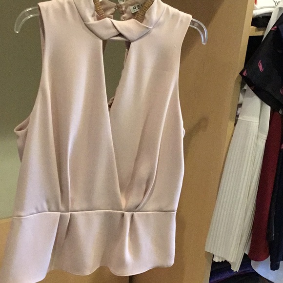 Reiss Blush sleeveless top-with chain detail - Picture 1 of 6